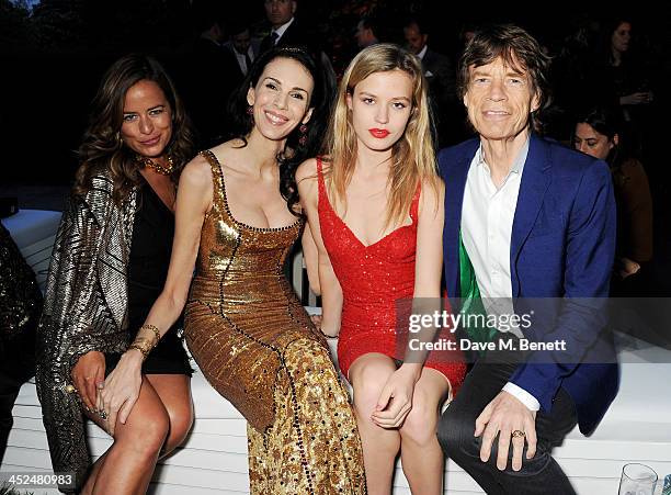 Jade Jagger, L'Wren Scott, Georgia May Jagger and Mick Jagger attend the annual Serpentine Gallery Summer Party co-hosted by L'Wren Scott at The...
