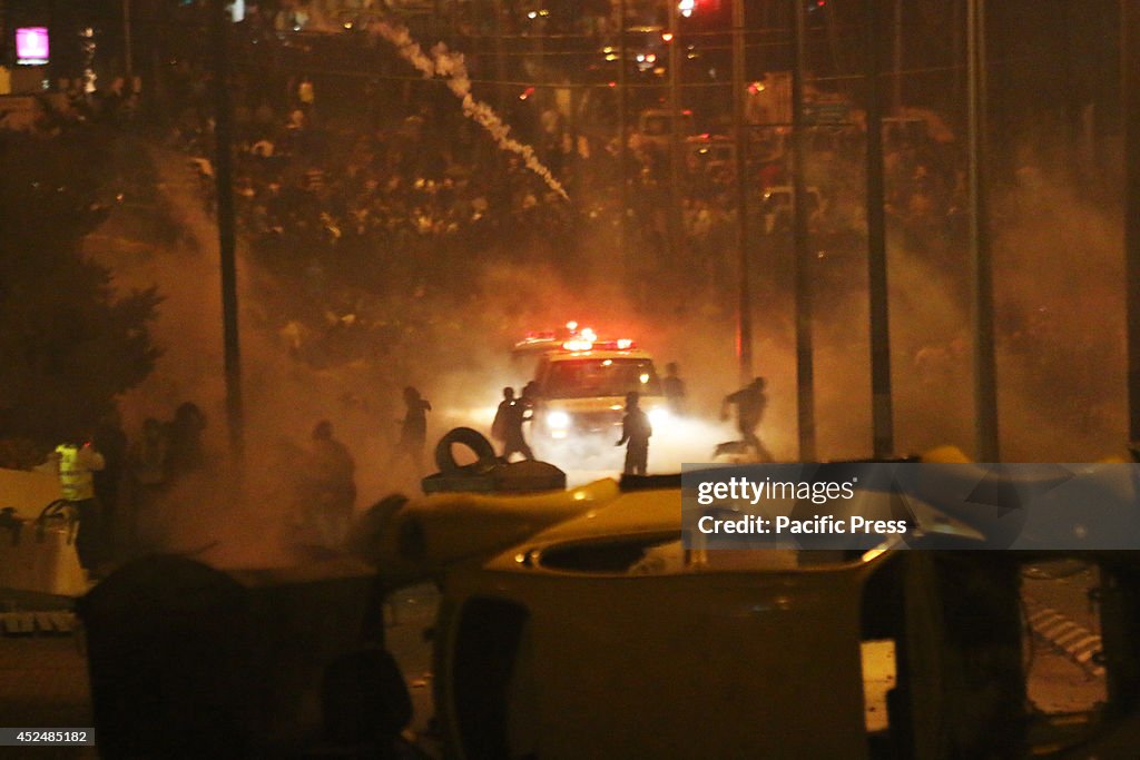 Tear gas and chaos ensue, as Palestinian youth and an...