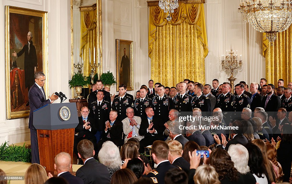 Obama Awards Medaql Of Honor To Retired Army Staff Sargent Ryan Pitts