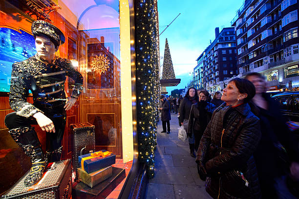 GBR: Christmas Window Displays In London