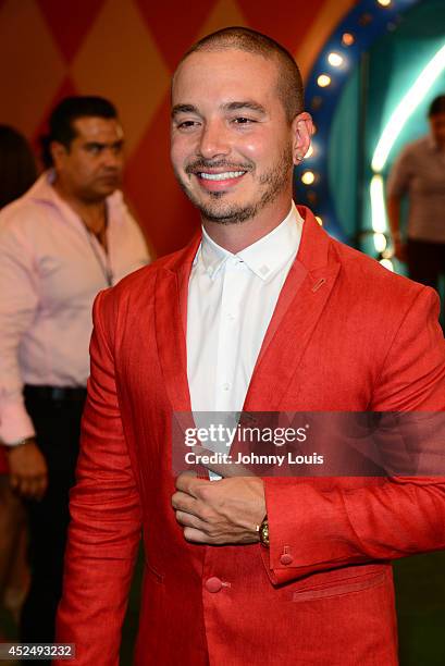 Balvin attends the Premios Juventud 2014 Awards at Bank United Center on July 17, 2014 in Miami, Florida.