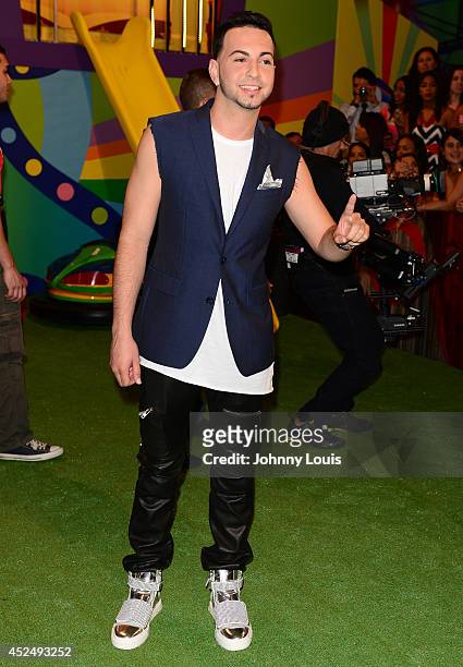 Justin Quiles attends the Premios Juventud 2014 Awards at Bank United Center on July 17, 2014 in Miami, Florida.