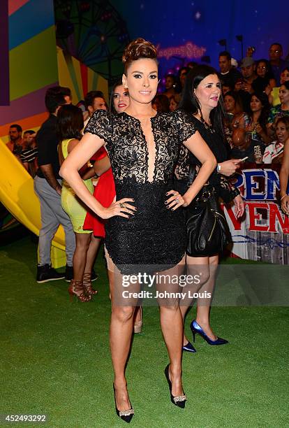 Galilea Monitjo attends the Premios Juventud 2014 Awards at Bank United Center on July 17, 2014 in Miami, Florida.