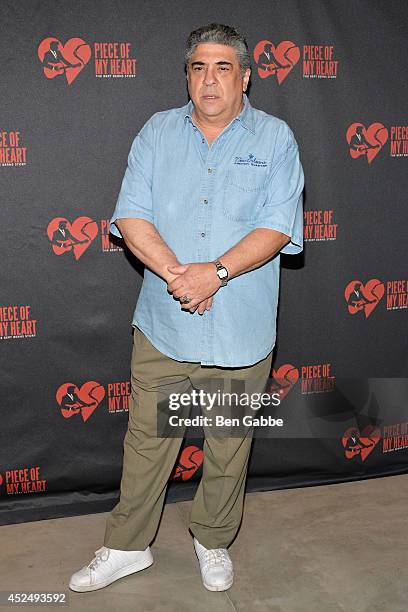 Actor Vincent Pastore attends "Piece of My Heart: The Bert Berns Story" opening night at The Pershing Square Signature Center on July 21, 2014 in New...