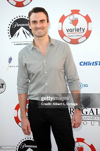 Actor Dameon Clarke arrives for the 4th Annual Variety - The Children's Charity Of Southern CA Texas Hold 'Em Poker Tournament held at Paramount...