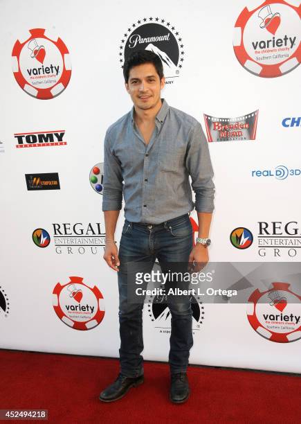 Actor Nicholas Gonzalez arrives for the 4th Annual Variety - The Children's Charity Of Southern CA Texas Hold 'Em Poker Tournament held at Paramount...