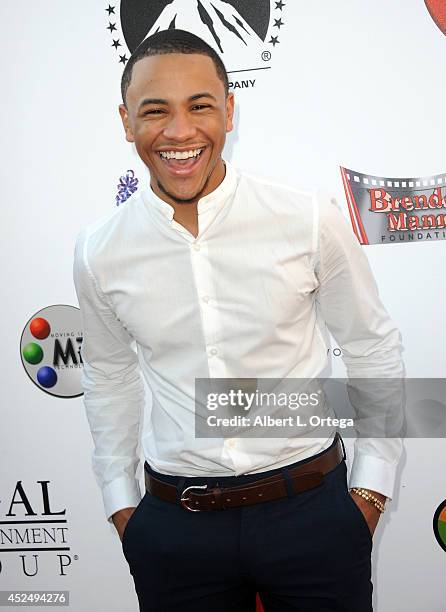 Actor Tequan Richmond arrives for the 4th Annual Variety - The Children's Charity Of Southern CA Texas Hold 'Em Poker Tournament held at Paramount...