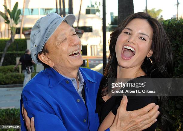Actor James Hong and actress Katrina Law arrive for the 4th Annual Variety - The Children's Charity Of Southern CA Texas Hold 'Em Poker Tournament...