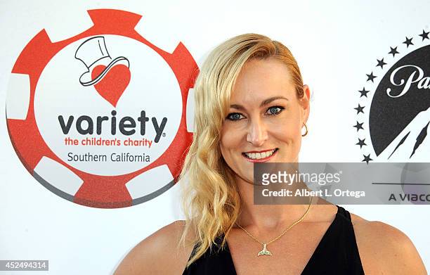 Actress Vanessa Cater arrives for the 4th Annual Variety - The Children's Charity Of Southern CA Texas Hold 'Em Poker Tournament held at Paramount...