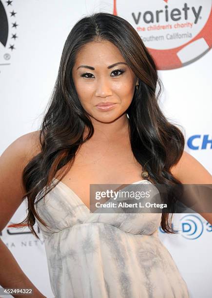 Actress Diana Yang arrives for the 4th Annual Variety - The Children's Charity Of Southern CA Texas Hold 'Em Poker Tournament held at Paramount...