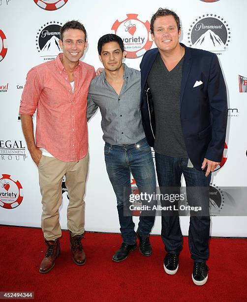 Television personality Graham Bunn, actor Nicholas Gonzalez and reality star Bob Guiney arrives for the 4th Annual Variety - The Children's Charity...