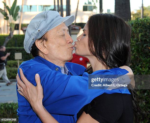 Actor James Hong and actress Katrina Law arrive for the 4th Annual Variety - The Children's Charity Of Southern CA Texas Hold 'Em Poker Tournament...