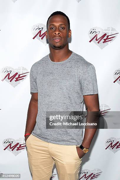 Football player Geno Smith attends NY Jets Wide Receiver David Nelson Kicks Off The NYC Launch of i'mME on July 21, 2014 in New York City.