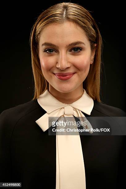 Fox's 'Red Band Society' actress Zoe Levin poses for a portrait during Fox's 2014 Summer TCA Tour at The Beverly Hilton Hotel on July 20, 2014 in...
