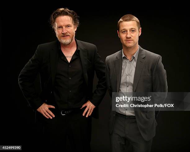 Fox's 'Gotham' actors Donal Logue and Ben McKenzie pose for a portrait during Fox's 2014 Summer TCA Tour at The Beverly Hilton Hotel on July 20, 2014...