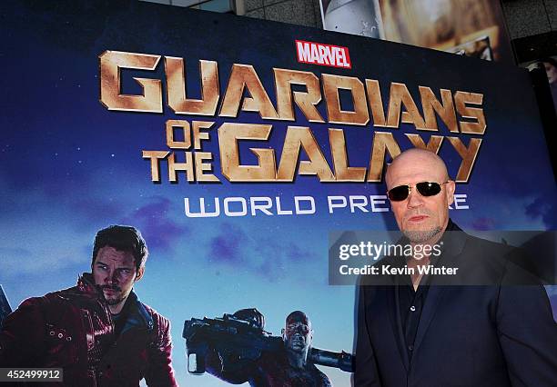 Actor Michael Rooker attends the premiere of Marvel's "Guardians Of The Galaxy" at the Dolby Theatre on July 21, 2014 in Hollywood, California.