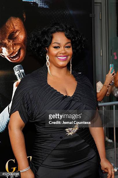 Actress Jill Scott attends the "Get On Up" premiere at The Apollo Theater on July 21, 2014 in New York City.
