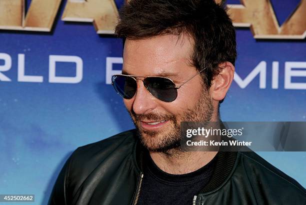 Actor Bradley Cooper attends the premiere of Marvel's "Guardians Of The Galaxy" at the Dolby Theatre on July 21, 2014 in Hollywood, California.