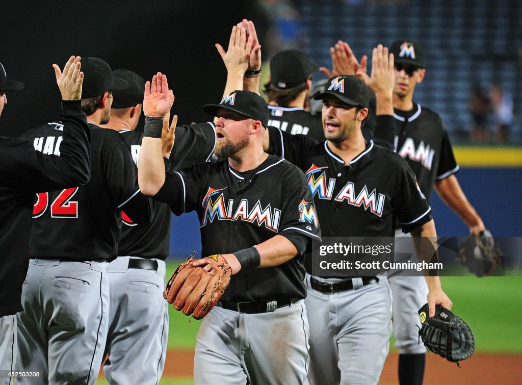 Miami Marlins v Atlanta Braves