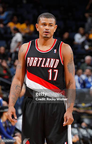 Earl Watson of the Portland Trail Blazers in a game against the Golden State Warriors on November 23, 2013 at Oracle Arena in Oakland, California....