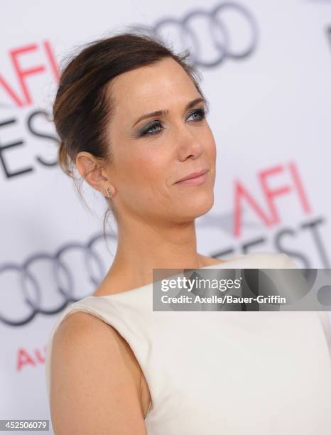 Actress Kristen Wiig arrives at AFI FEST 2013 'The Secret Life Of Walter Mitty' premiere at TCL Chinese Theatre on November 13, 2013 in Hollywood,...