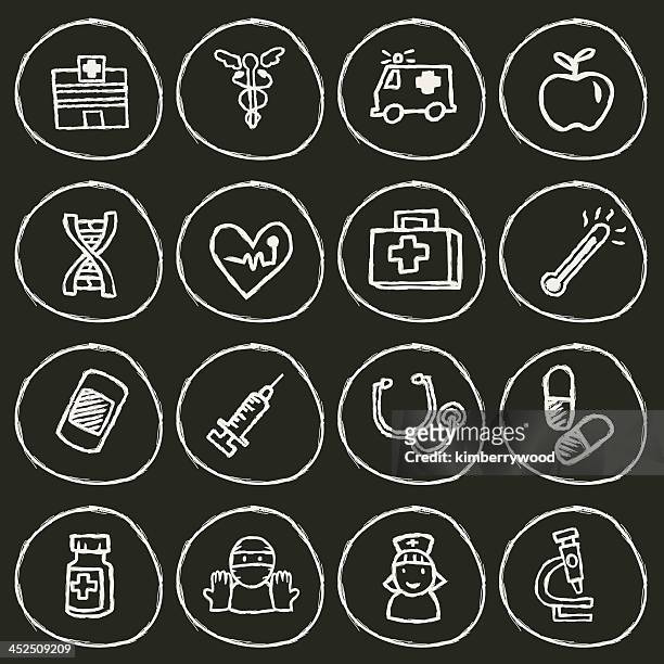 krankenhaus-symbol - chalk art equipment stock-grafiken, -clipart, -cartoons und -symbole