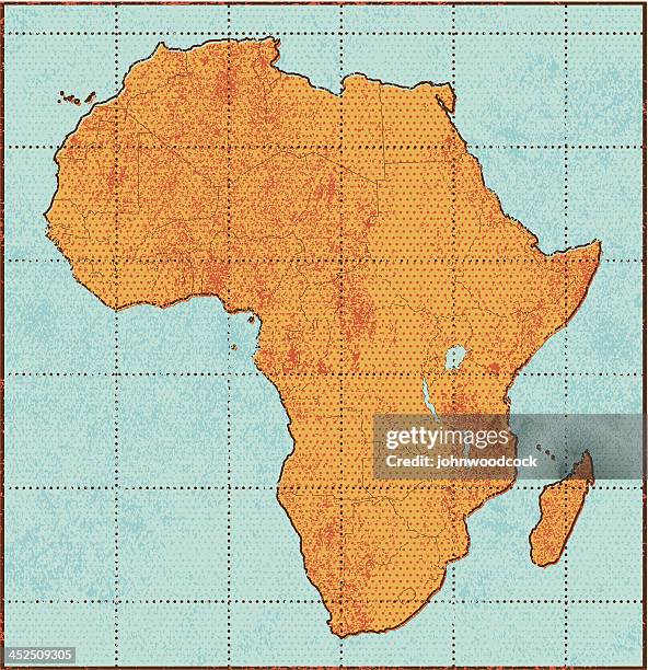 bildbanksillustrationer, clip art samt tecknat material och ikoner med grunge africa map - kanarieöarna