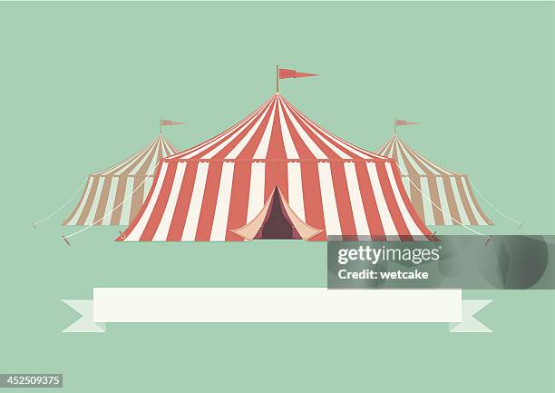 illustrations, cliparts, dessins animés et icônes de haut vintage grand chapiteau de cirque - cabaret