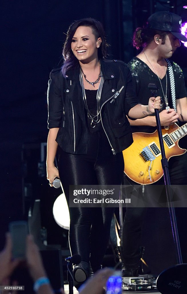 Actress/Singer Demi Lovato performs as part of a series for the Honda