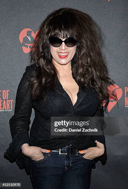 Ronnie Spector attends "Piece of My Heart: The Bert Berns Story" opening night at The Pershing Square Signature Center on July 21, 2014 in New York...