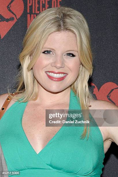 Actress Megan Hilty attends "Piece of My Heart: The Bert Berns Story" opening night at The Pershing Square Signature Center on July 21, 2014 in New...