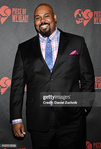 Actor James Monroe Iglehart attends "Piece of My Heart: The Bert Berns Story" opening night at The Pershing Square Signature Center on July 21, 2014...