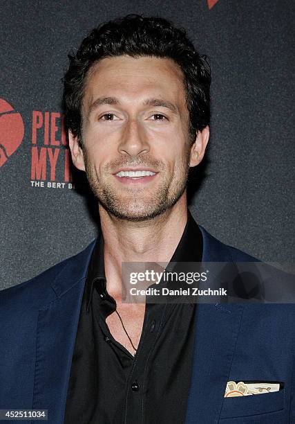 Actor Aaron Lazar attends "Piece of My Heart: The Bert Berns Story" opening night at The Pershing Square Signature Center on July 21, 2014 in New...