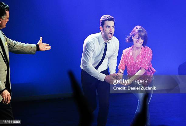 Actors Zak Resnick and Leslie Kritzer attend the "Piece of My Heart: The Bert Berns Story" opening night at The Pershing Square Signature Center on...