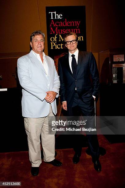 Co-President of Sony Pictures Classics Tom Bernard with actor Colin Firth at Sony Pictures Classics Presents The "Magic In The Moonlight" Premiere...
