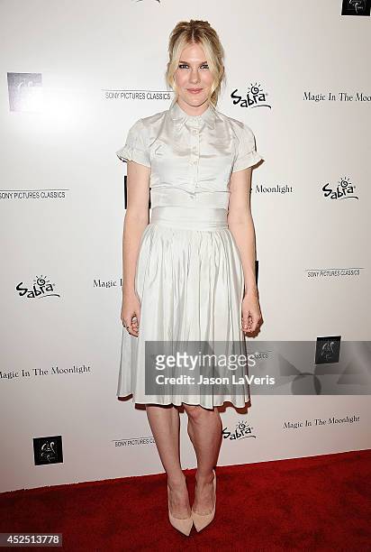 Actress Lily Rabe attends the premiere of "Magic in the Moonlight" at Linwood Dunn Theater at the Pickford Center for Motion Study on July 21, 2014...
