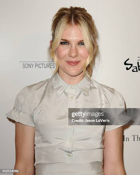 Actress Lily Rabe attends the premiere of "Magic in the Moonlight" at Linwood Dunn Theater at the Pickford Center for Motion Study on July 21, 2014...