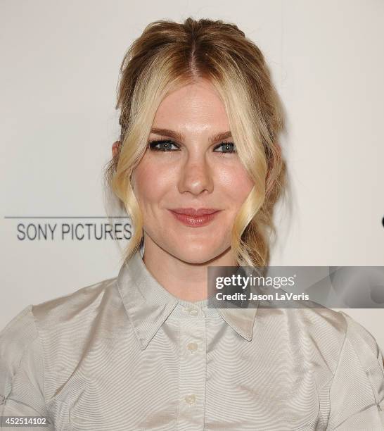 Actress Lily Rabe attends the premiere of "Magic in the Moonlight" at Linwood Dunn Theater at the Pickford Center for Motion Study on July 21, 2014...