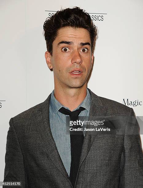Actor Hamish Linklater attends the premiere of "Magic in the Moonlight" at Linwood Dunn Theater at the Pickford Center for Motion Study on July 21,...