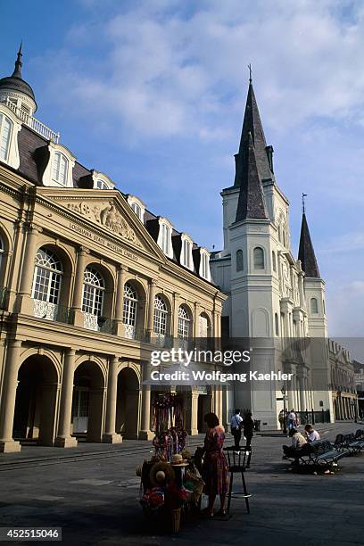 Louisiana, New Orleans, French Quarter, St. Louis Cathedral.