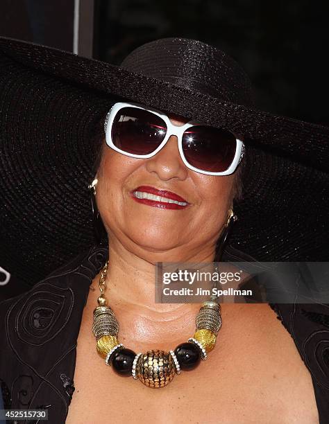 James Brown's second wife Deidre 'Deedee' Jenkins attend the "Get On Up" premiere at The Apollo Theater on July 21, 2014 in New York City.