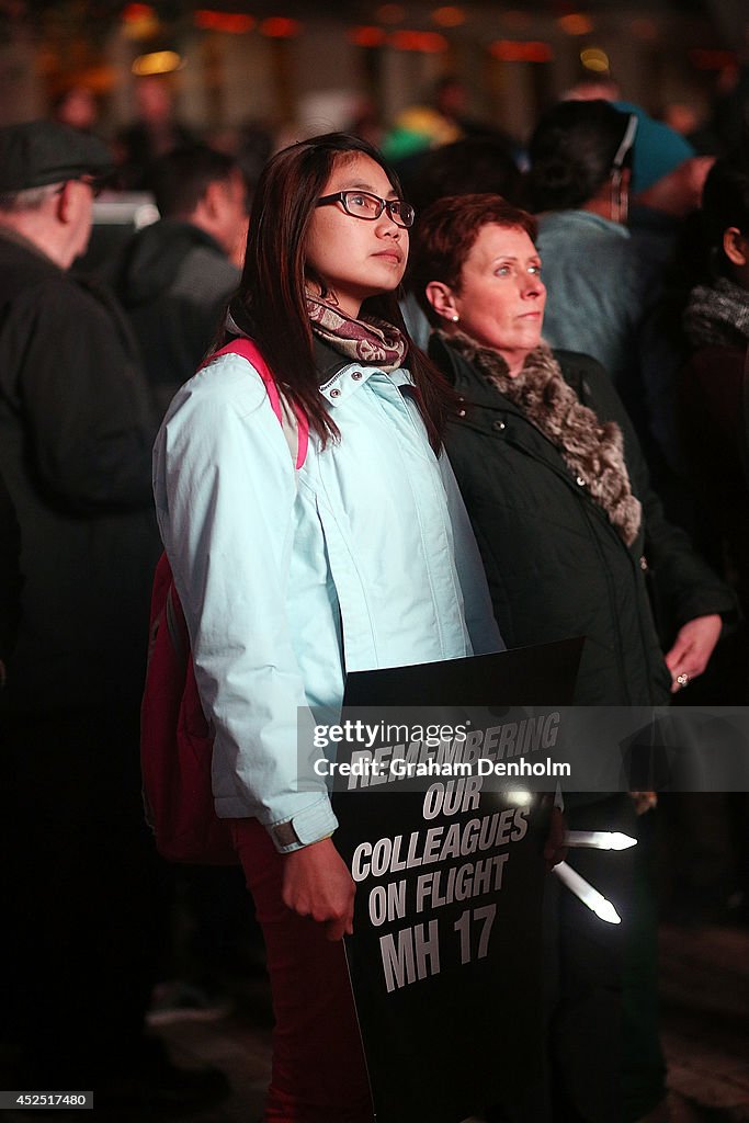 AIDS Conference Holds Candlelight Vigil For Victims Of MH17