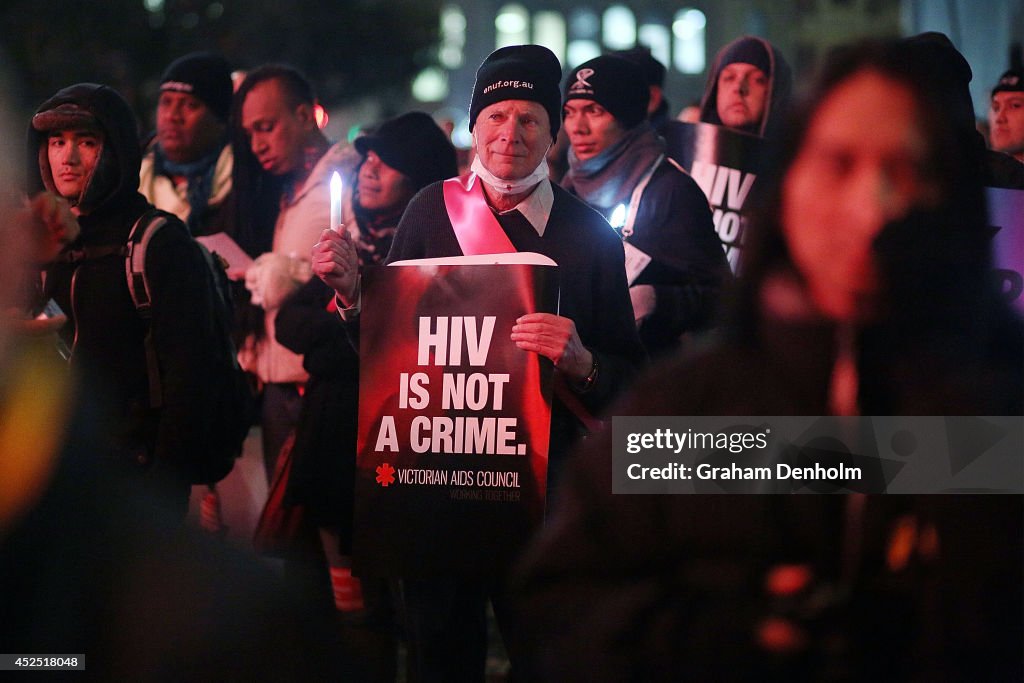 AIDS Conference Holds Candlelight Vigil For Victims Of MH17