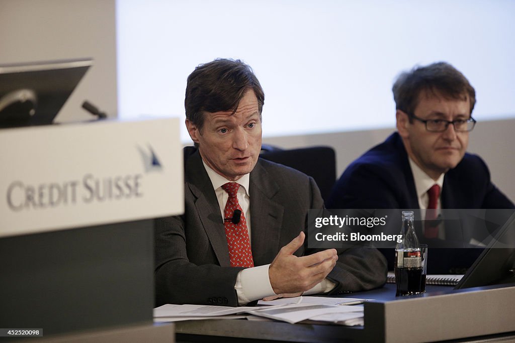Credit Suisse Group AG News Conference Following Biggest Loss Since 2008