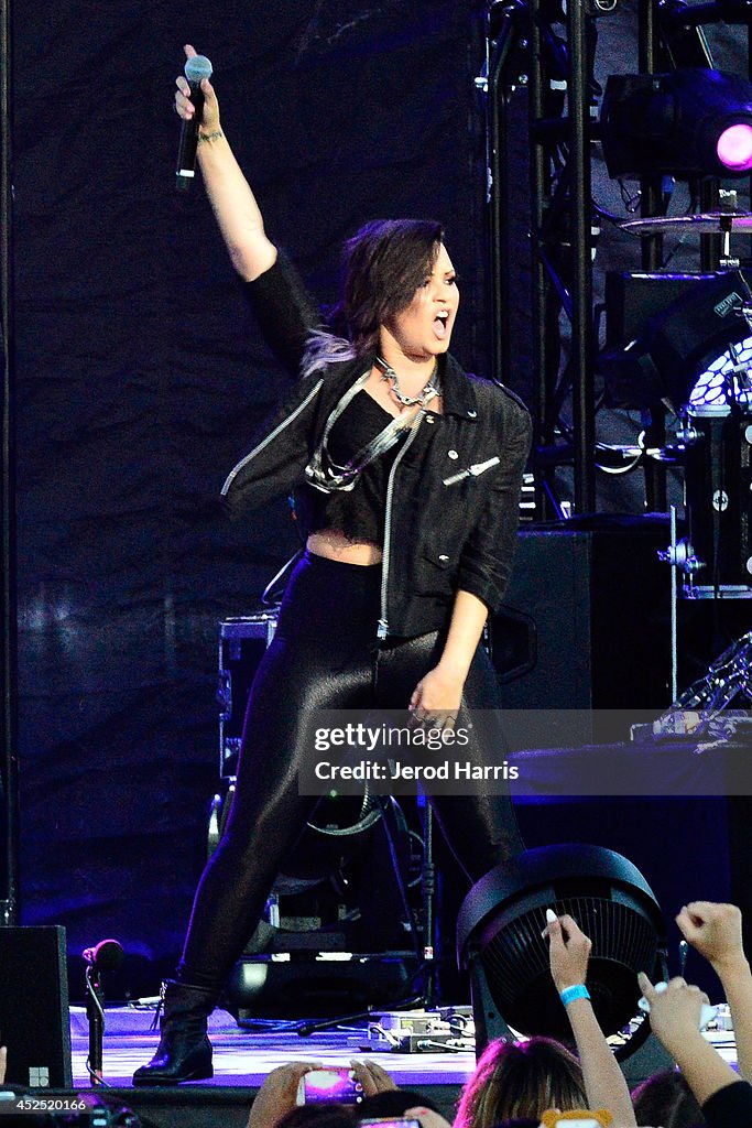 Demi Lovato performs at the Live Nation Concert Series at Harry... News