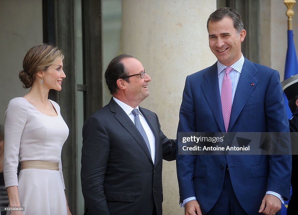 King Felipe VI Of Spain On Official Visit In France