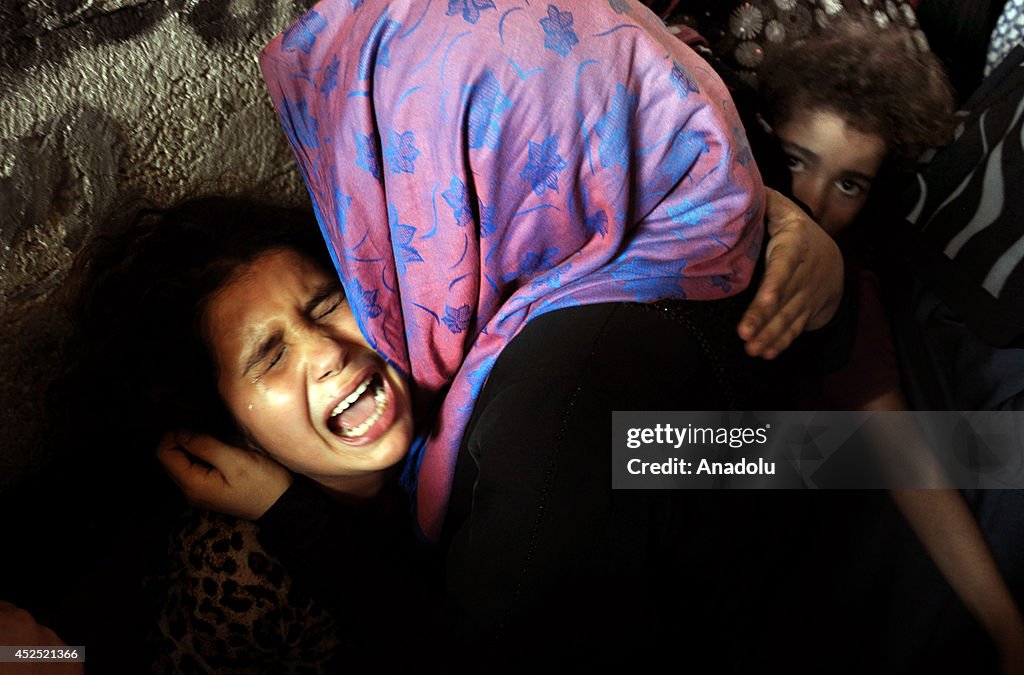 Funeral ceremony of a Palestinian died in Shati refugee camp