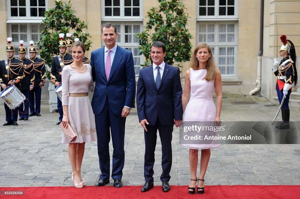 King Felipe VI Of Spain On Official Visit In France