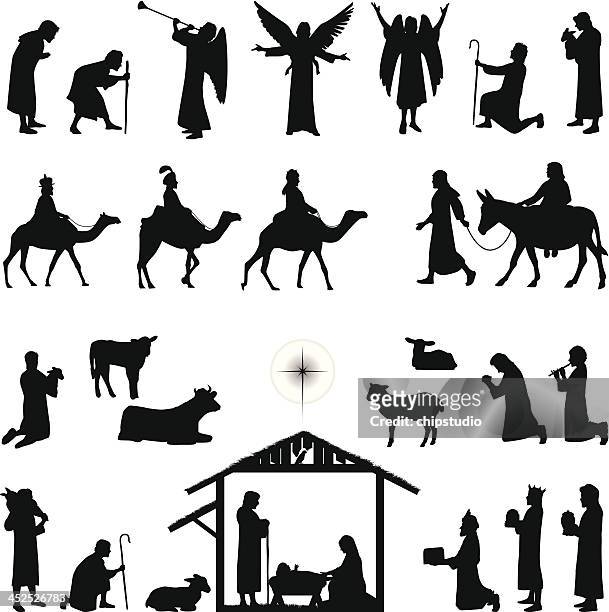 nativity - hirte stock-grafiken, -clipart, -cartoons und -symbole
