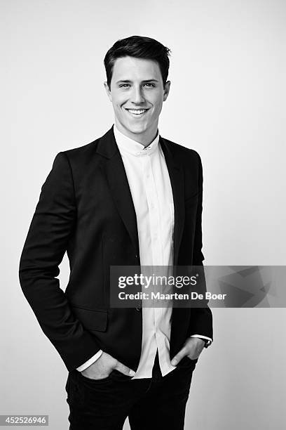 Actor Shane Harper is photographed at the summer Television Critics Association Portrait Session for Viacom's 'Happyland' on July 11, 2014 in Beverly...